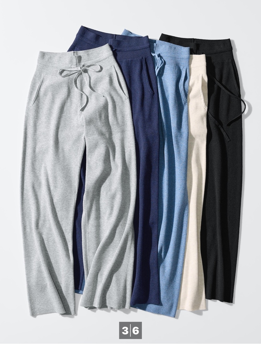 Uniqlo Ribbed Black Pants